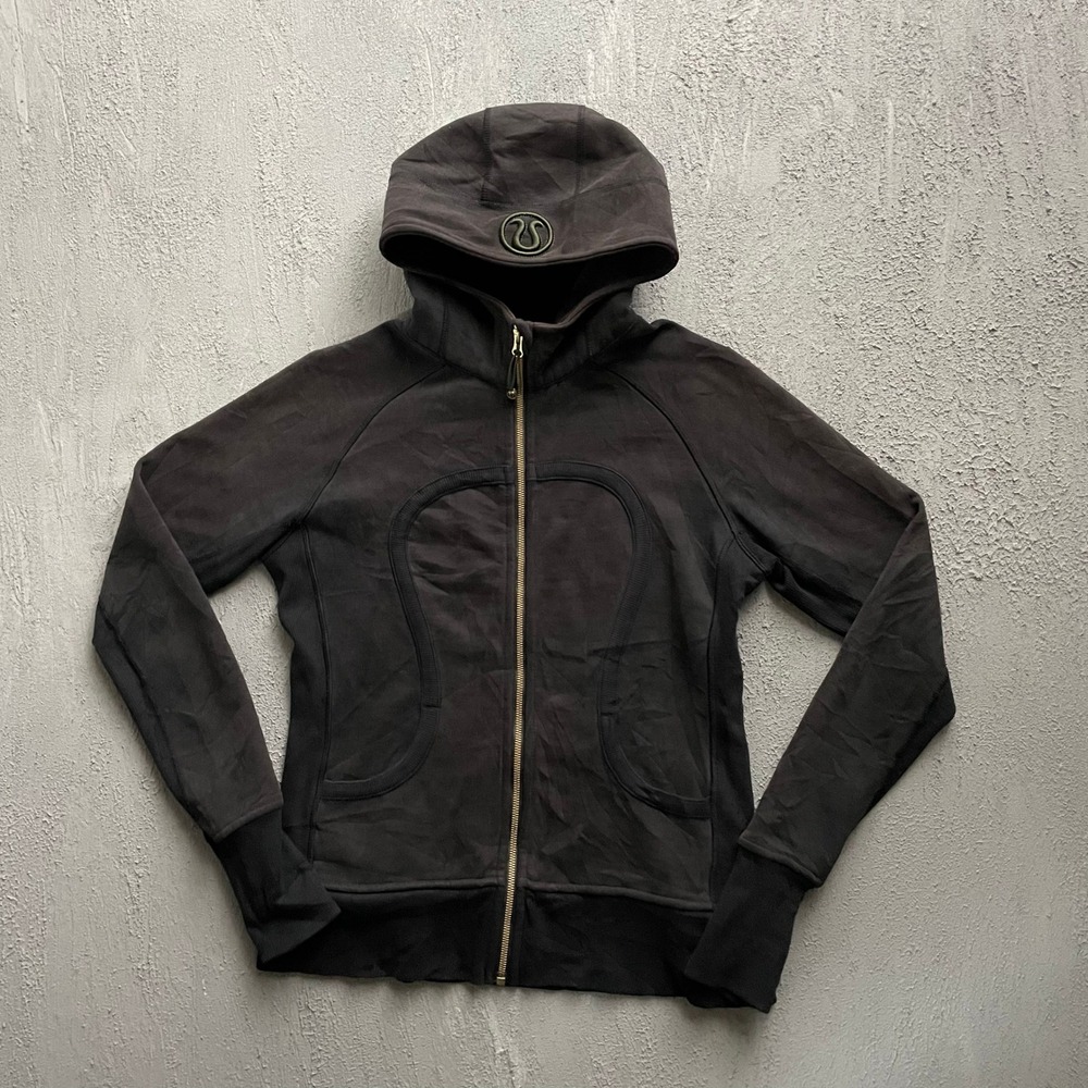 Lululemon Scuba Full Zip Hoodie Women Size 10 Black